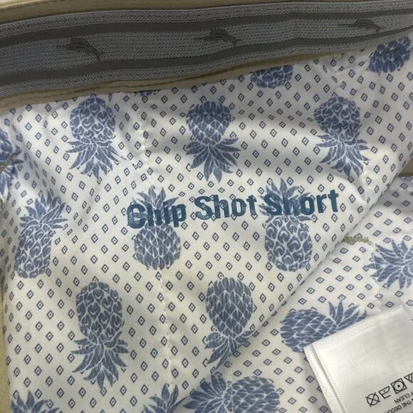 Tommy Bahama Men's Big & Tall Size 48RG Stone Khaki Chip Shot Performance Shorts - Picture 7 of 11